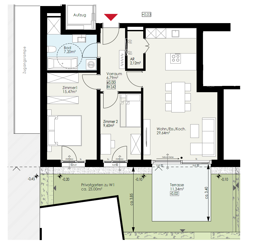 2024-04-03 08_47_46-SH004-21_W1 _WA Erlachstr.8_EG_M1-50_Juli2022_17012024.pdf - Adobe Acrobat Pro (.png